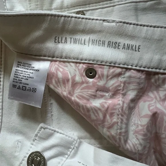 Tommy Bahama Ella Twill High Rise Ankle Jean - Picture 3 of 7